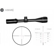 Прицел оптический Hawke Vantage IR 4-12x40 АО(Rimfire.17HMR R/G)